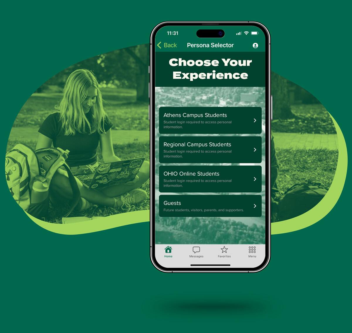 Screenshot of the Go OHIO app 